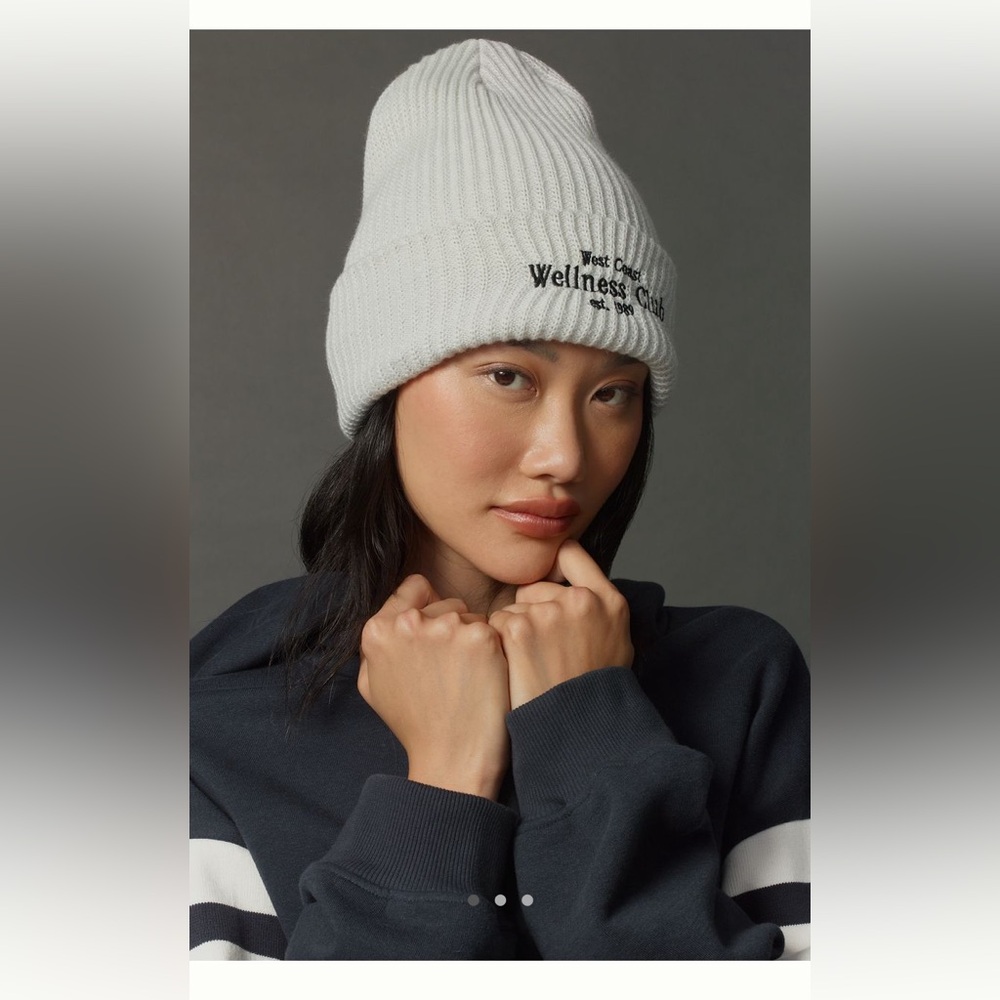 DAILY PRACTICE BY ANTHROPOLOGIE SPORT CLUB RIBBED BEANIE